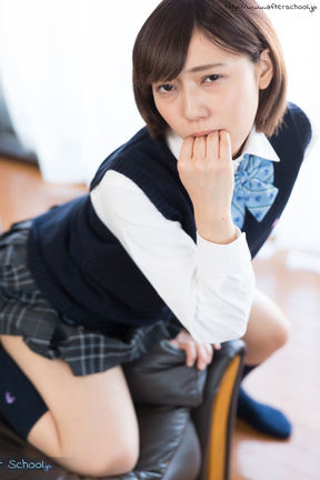 Breasty Fujikawa Reina flashing panties and stripping uniform