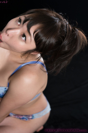 Busty Kawagoe Yui sucking cock in bra and panties and facial